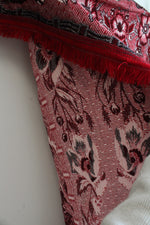 Boy Fishing Red Tapestry Blanket | 82X69"