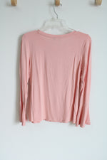 White House Black Market Light Pink Flare Sleeve Top | XS