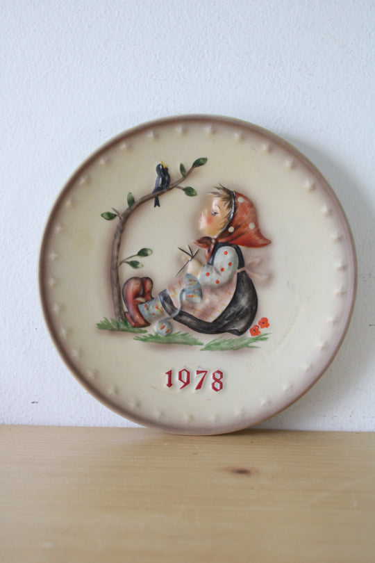 M.J. Hummel Goebel W. Germany 8th Annual Plate 1978