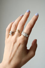 14K Yellow Gold Marquise Clear Stone Ring | Size 8