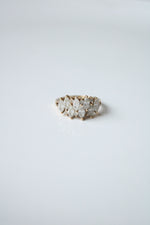 14K Yellow Gold Marquise Clear Stone Ring | Size 8