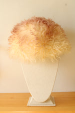Vintage Sears 1960s Shaggy Genuine Tuscan Lamb Skin Fur Hat