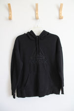 Reebok Black Logo Hoodie | S