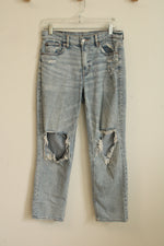 American Eagle Light Wash Distressed Jeans | 6