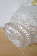 World's Finest Imperlux Hand Cut Lead Crystal 24% PBO Basket