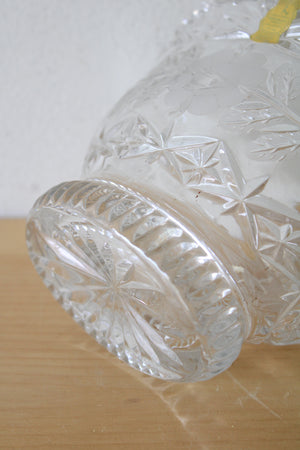 World's Finest Imperlux Hand Cut Lead Crystal 24% PBO Basket