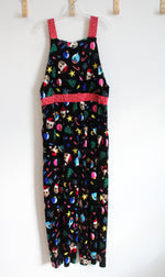 NEW Love On A Hanger Christmas Black Velvet Overalls | XL