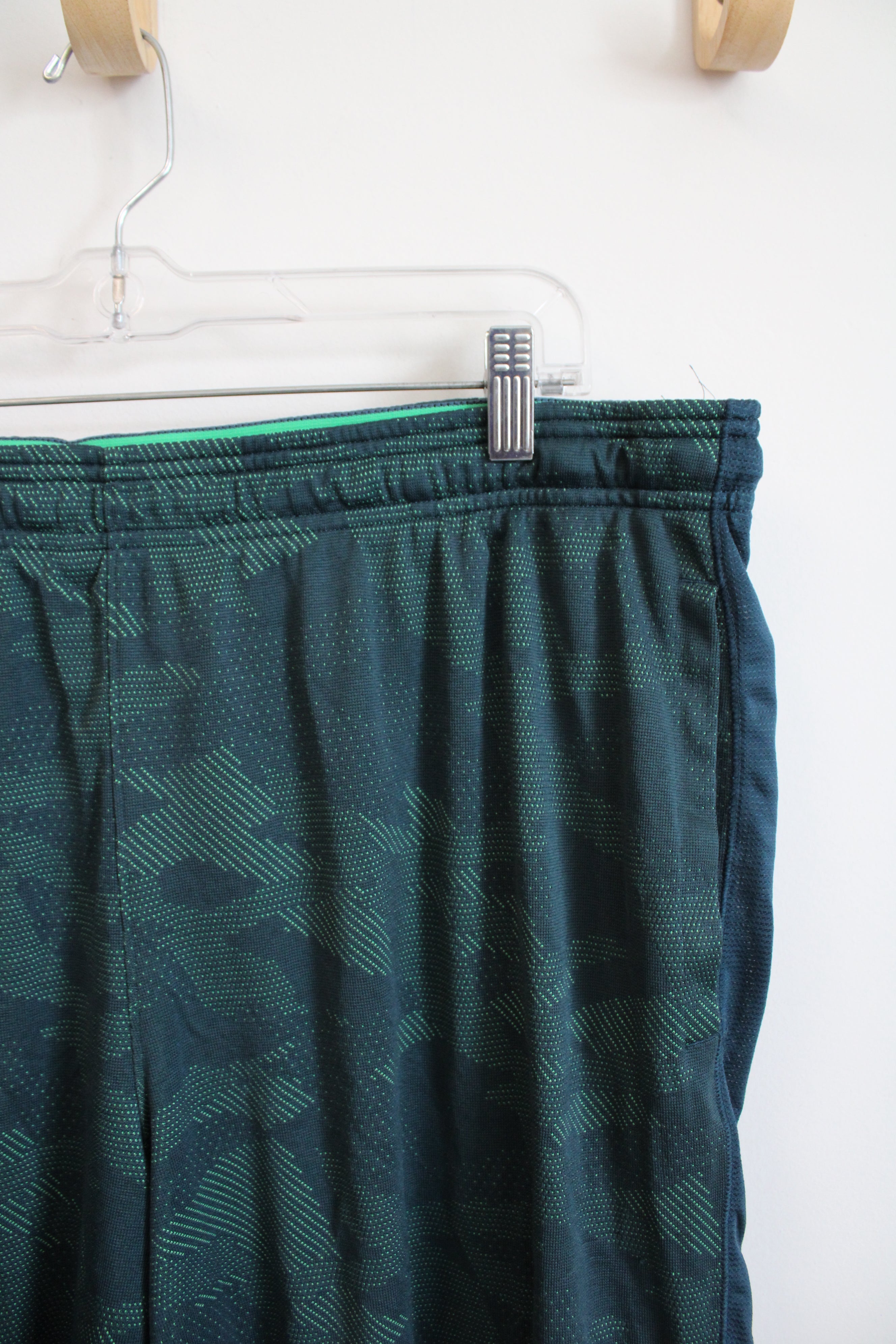 Under Armour Green Patterned Athletic Shorts | 2XL