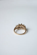 14K Yellow Gold Marquise Clear Stone Ring | Size 8