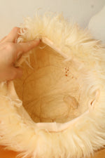 Vintage Sears 1960s Shaggy Genuine Tuscan Lamb Skin Fur Hat