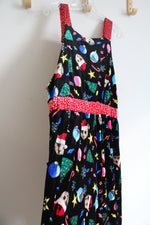 NEW Love On A Hanger Christmas Black Velvet Overalls | XL