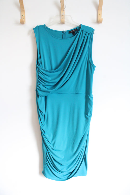Lane Bryant Turquoise Blue Stretch Dress | 16