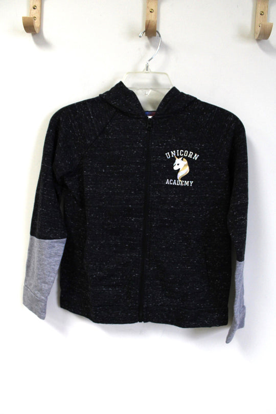 Athletic Works Black Heathered Hoodie | 10/12