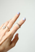 14K Yellow Gold CZ Infinity Band Ring | Size 5