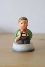 1984 Schmid Inspired By Berta Hummel Statuette Thimble “Hark The Herald”