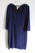 Max Studio Blue Ruffle Dress | XL