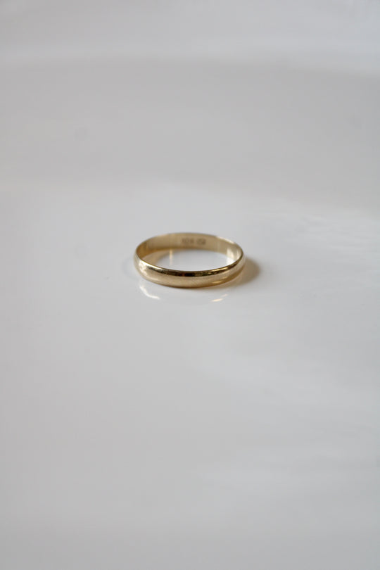 10K Yellow Gold Band Ring | Size 8