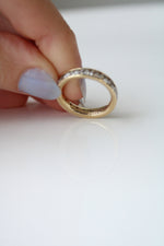 14K Yellow Gold CZ Infinity Band Ring | Size 5