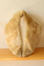 Vintage Cream Shearling Fur Collar