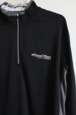 Nike Golf Dri-Fit Flynn O'Hara Uniforms Black 1/4 Zip Jacket | XL