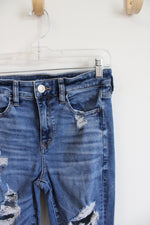 American Eagle High Rise Jegging Distressed Jeans | 4