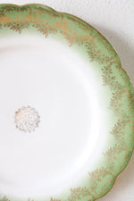 KPM Germany Green Gold Porcelain Plate | 8"