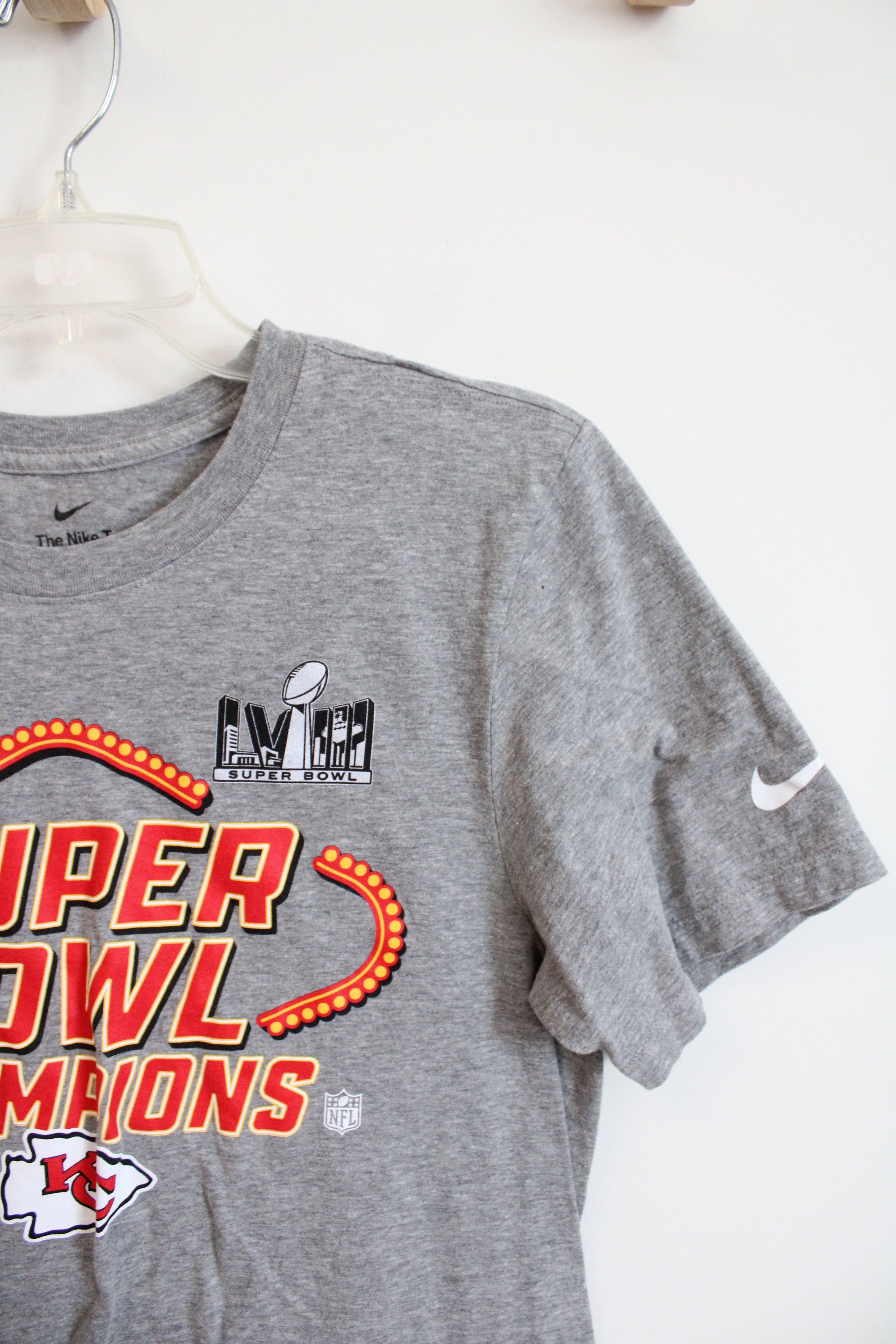 Nike Super Bowl LVIII Kansas City Chiefs Gray Shirt | S