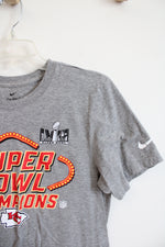 Nike Super Bowl LVIII Kansas City Chiefs Gray Shirt | S