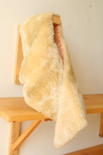 Vintage Cream Shearling Fur Collar