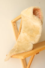Vintage Cream Shearling Fur Collar