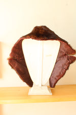 Vintage Brown Fur Stole Collar