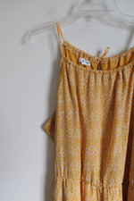 Eyeshadow Mustard Yellow Diamond Pattern Dress | XXL