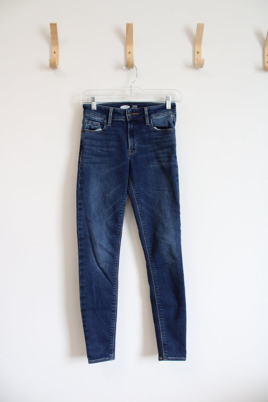 Old Navy Rockstar Super Skinny Dark Wash Jeans | 0