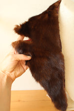 Vintage Brown Fur Stole Collar