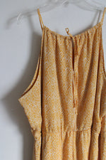 Eyeshadow Mustard Yellow Diamond Pattern Dress | XXL