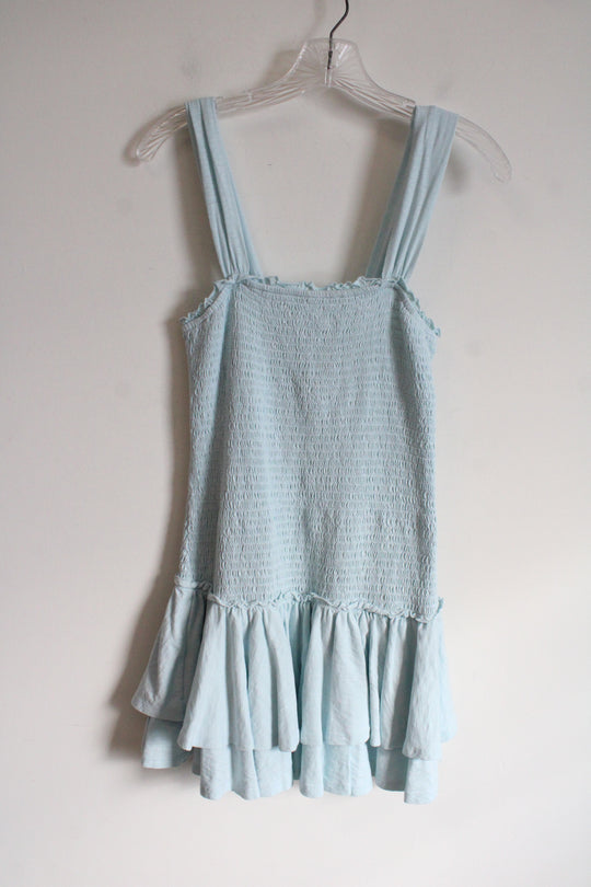 American Eagle Light Blue Smocked Dress | XS