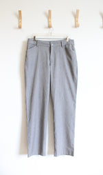 Lee Relaxed Fit Straight Leg Mid Rise Gray Trouser Pants | 10