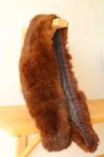 Vintage Brown Fur Collar or Scarf Wrap