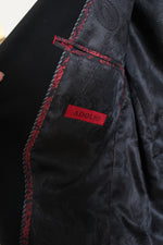 Adolfo Black Blazer Jacket | 46L Slim
