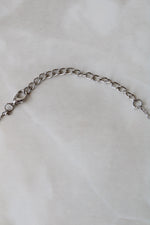 Silver Tone Clear Stone Necklace