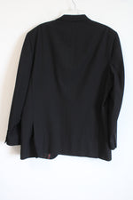 Adolfo Black Blazer Jacket | 46L Slim