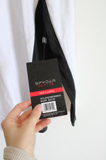 NEW Spyder Active White Black 1/4 Zip Pullover | L