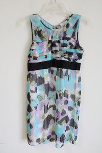 Ann Taylor LOGT Blue Chiffon Dress | 6 Petite
