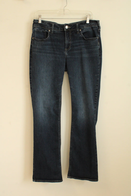 Silver Jean Co. Slim Boot Dark Wash Jeans | 34x33