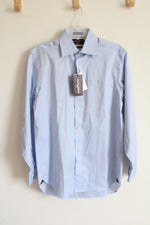 NEW Black Brown Blue Button Down Shirt | 14 1/2 32