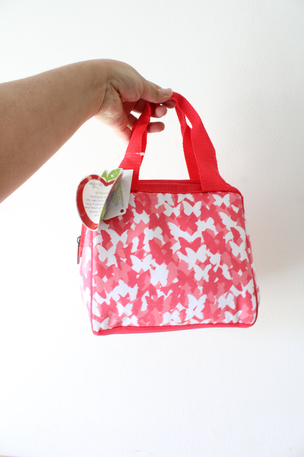NEW Fit & Fresh Pink Butterfly Riley Insulated Lunch Bag