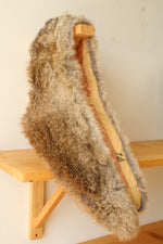 Vintage Genuine Fur Tan Brown and Gray Toned Collar