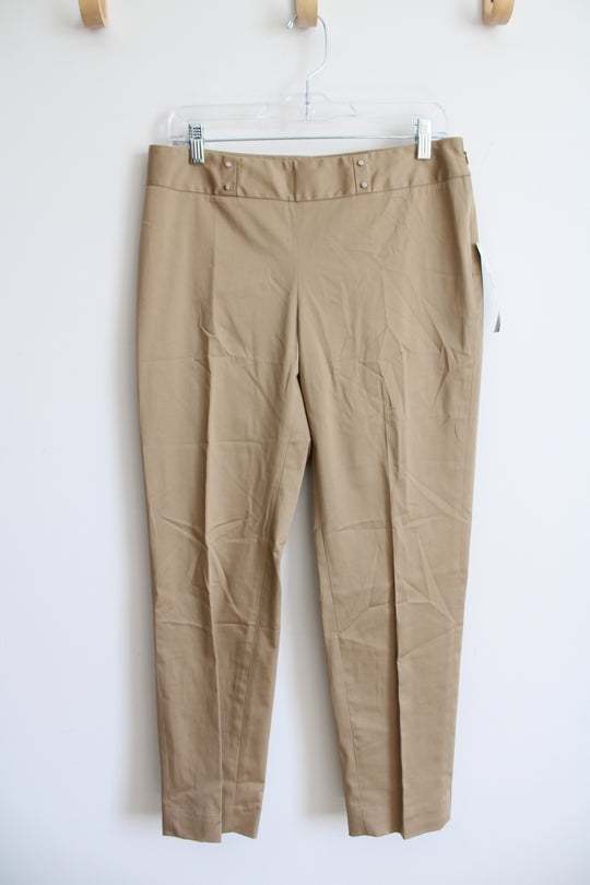 NEW Anne Klein Stretch Tan Pants | 4