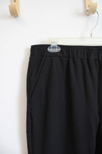Zac & Rachel Black Elastic Waist Capri Pants | L