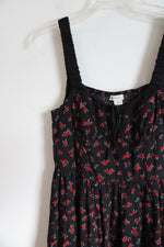 Aeropostale Black Red Floral Dress | M